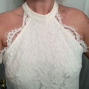 White lace dress